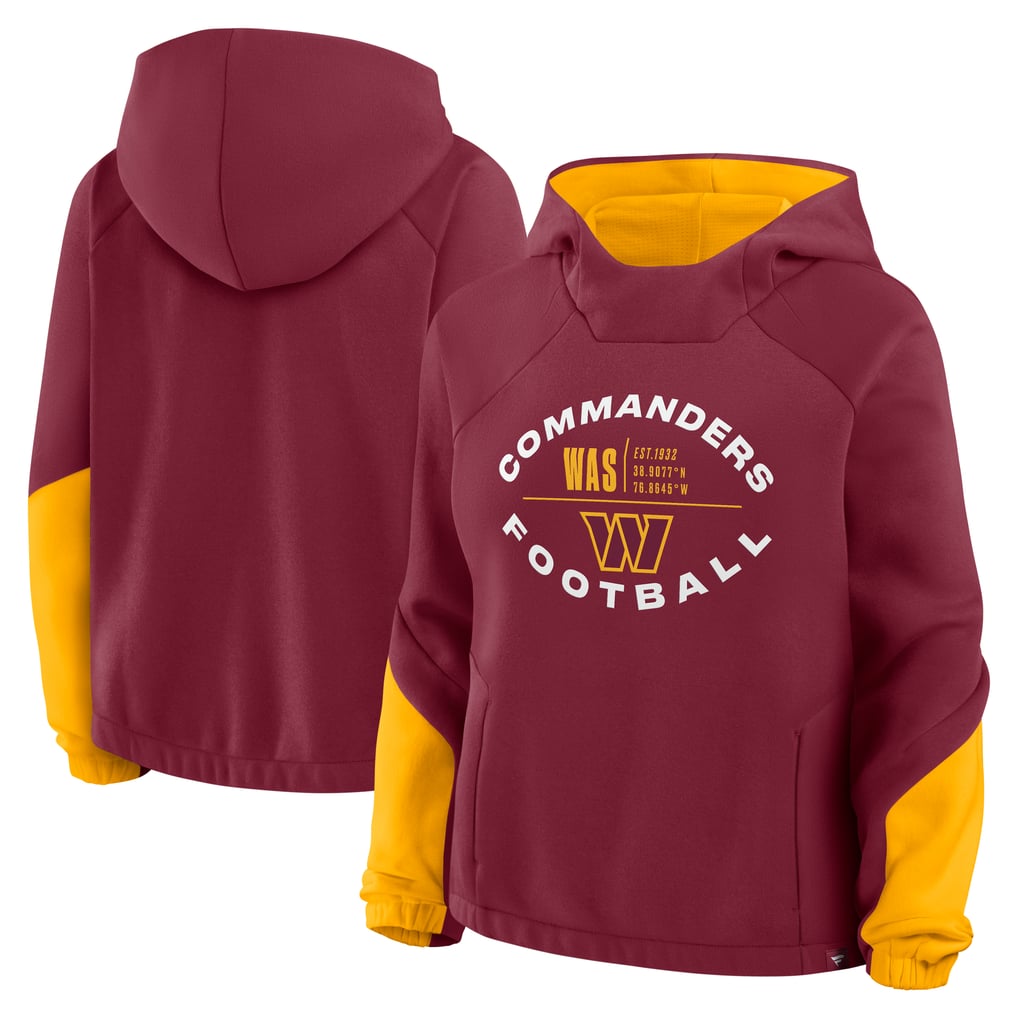 Washington Commanders Fanatics Oversized Redzone Bubble Screen Pullover Hoodie - Burgundy